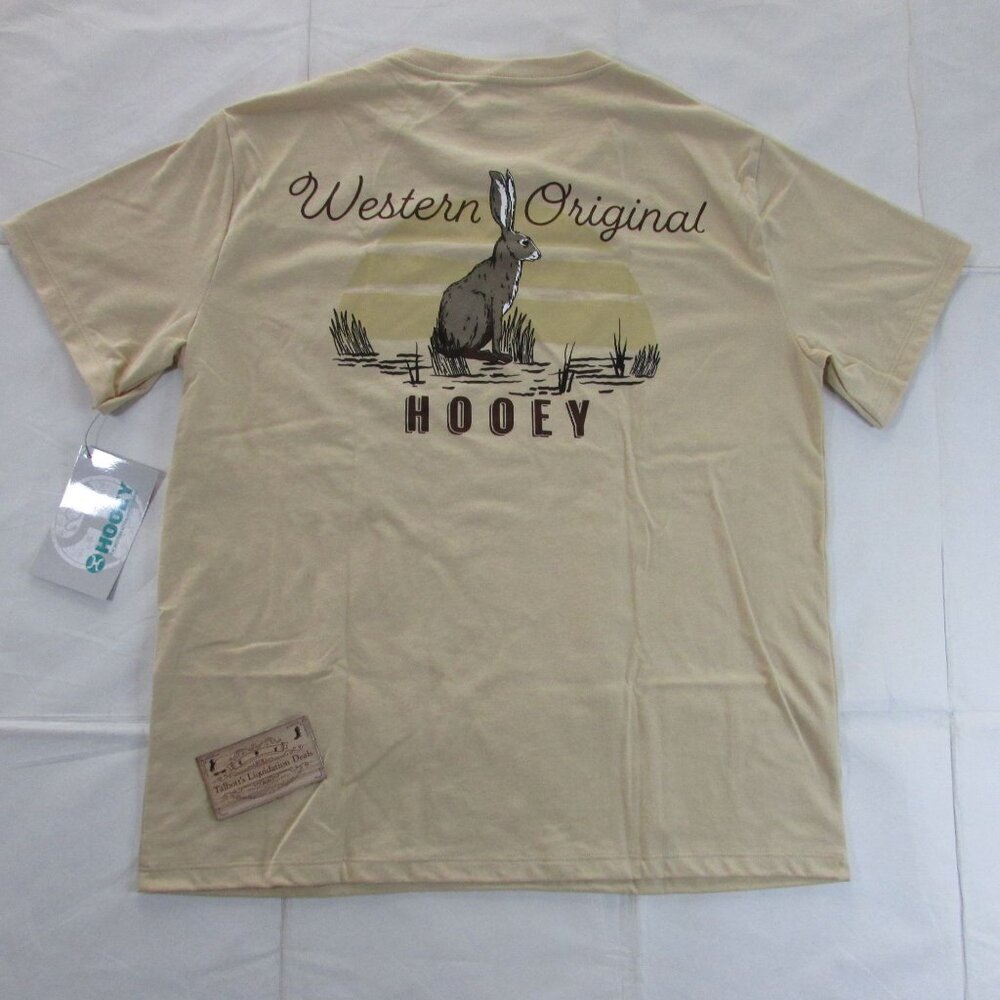 Hooey Women's Short Sleeve Rabbit Western Graphic T- Shirt Tan